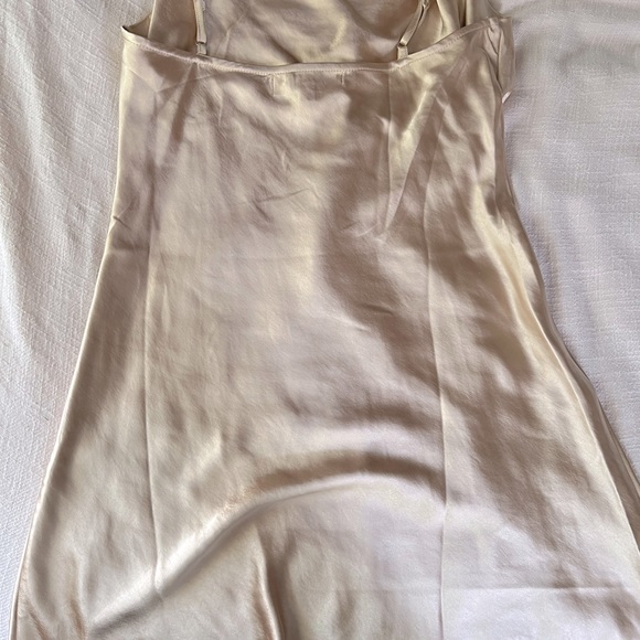 Champagne Satin Audrey 3+1 Mini Dress - Picture 4 of 6